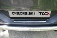 Jeep Cherokee (14–) Накладка на задний бампер (зеркало) (Sport, Longitude, Limited)