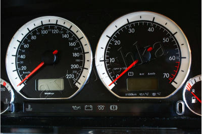 Volkswagen Vento / Jetta MK3 светодиодные шкалы (циферблаты) на панель приборов - дизайн 1